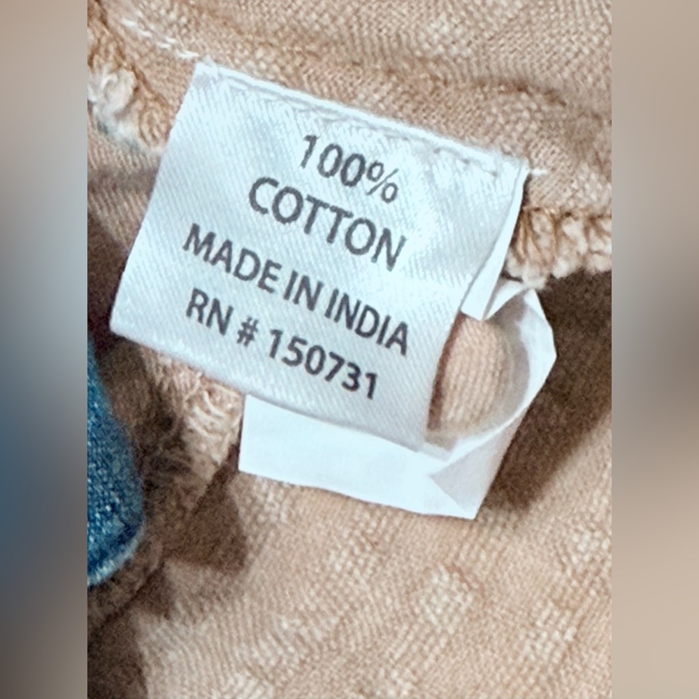 NWT Young Threads M pp29 Patchwork Denim Button-U… - image 9